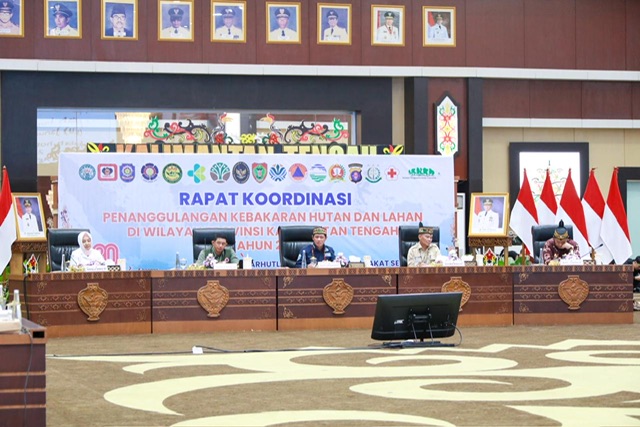 Pemprov Kalteng Gelar Rakor Penanggulangan Karhutla Bersama Menteri Lingkungan Hidup