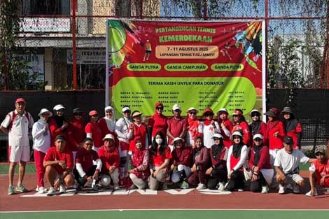 Semarak HUT ke-80 RI, Dardiansyah- Fendy Raih Kejuaraan Tennis Champions Cup