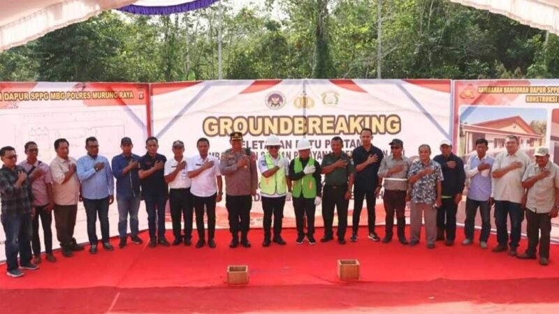 Wakil Bupati Groundbreaking Pembangunan Dapur SPPG Polres Murung Raya