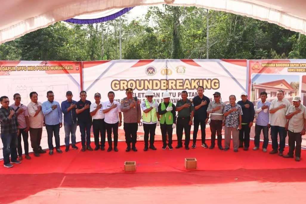 Wakil Bupati Groundbreaking Pembangunan Dapur SPPG Polres Murung Raya