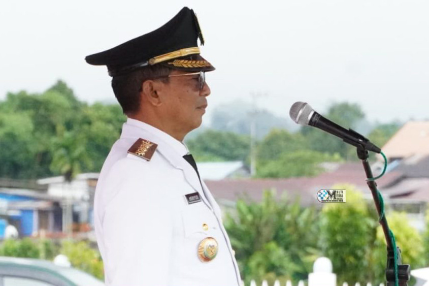 Bupati Pimpin Upacara HUT Ke – 80 RI Tingkat Kabupaten Murung Raya