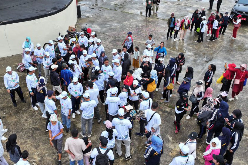 Peringati HKN Ke-61, Bupati dan Wabup Mura Ikuti Senam dan Jalan Sehat