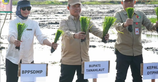 Kementan-RI: Tanah Laut Wakili Kalsel Tanam Padi Serentak di Lahan CSR