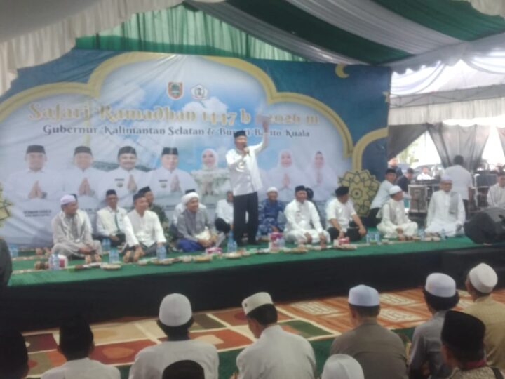 Ribuan Warga Batola Hadiri Safari Ramadhan Bersama Gubernur H Muhidin