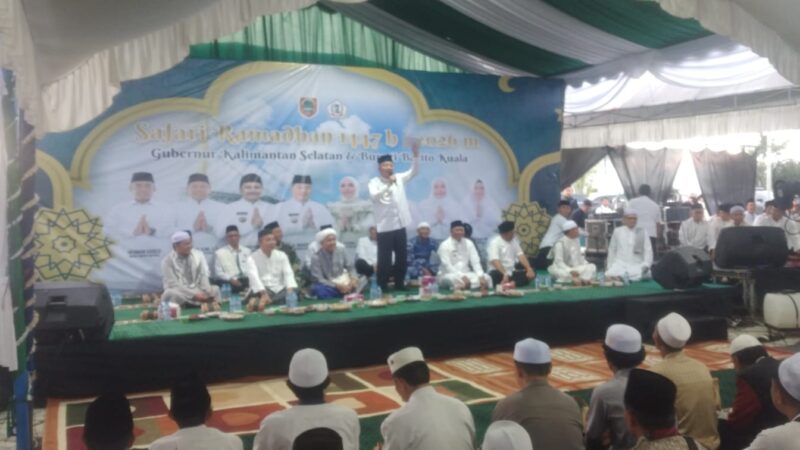 Ribuan Warga Batola Hadiri Safari Ramadhan Bersama Gubernur H Muhidin