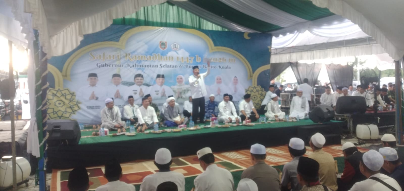 Ribuan Warga Batola Hadiri Safari Ramadhan Bersama Gubernur H Muhidin