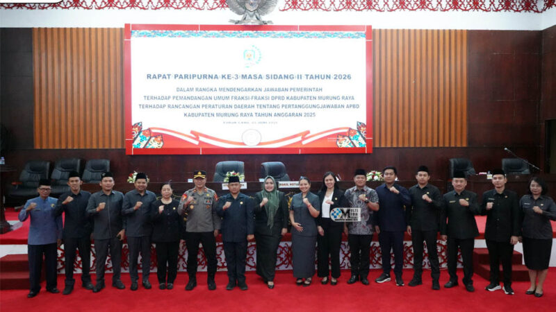 Pemkab Sampaikan Jawaban Atas Pemandangan Umum Fraksi-Fraksi DPRD Mura