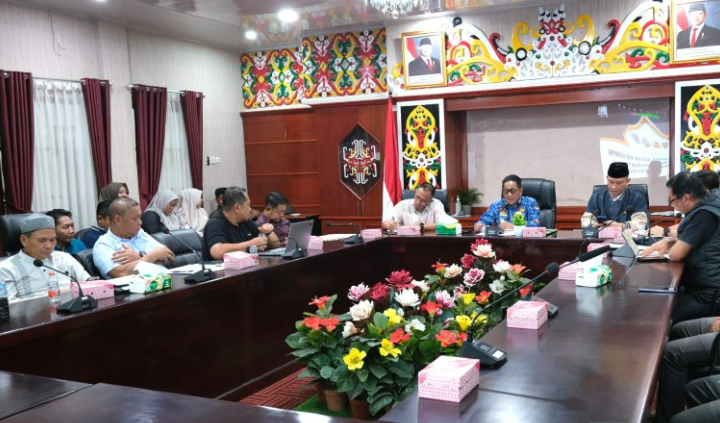 Bupati Heriyus Pimpin Rapat Pemantapan Pelaksanaan MTQ KORPRI VIII Tingkat Provinsi Kalteng