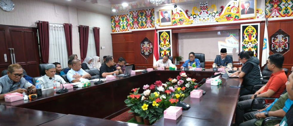Bupati Heriyus Pimpin Rapat Pemantapan Pelaksanaan MTQ KORPRI VIII Tingkat Provinsi Kalteng