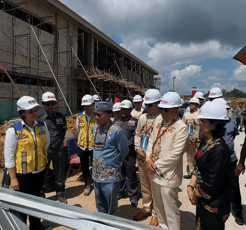 Gubernur H Agustiar Sabran Tinjau Progres Pembangunan Sekolah Rakyat di Kabupaten Gunung Mas
