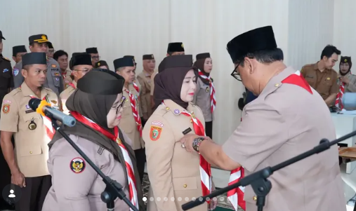 Bupati Shalahuddin Lantik Maya Savitri Sebagai Ketua Kwarcab Pramuka Barut Masa Bakti 2026–2031