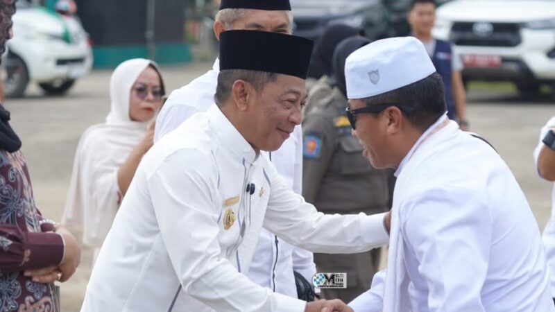 Bupati Heriyus Sambut Kepulangan Jamaah Haji Kabupaten Murung Raya