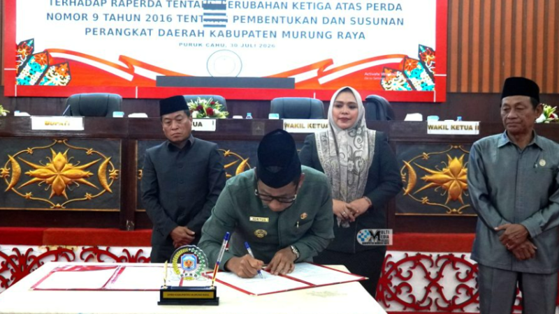 DPRD-Pemkab Mura Sepakati Perubahan Perda Pembentukan dan Susunan Perangkat Daerah