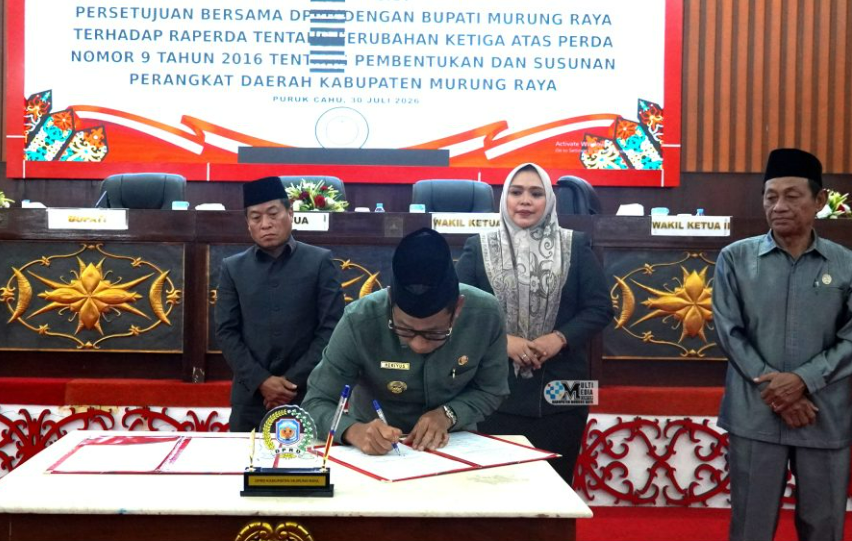DPRD-Pemkab Mura Sepakati Perubahan Perda Pembentukan dan Susunan Perangkat Daerah