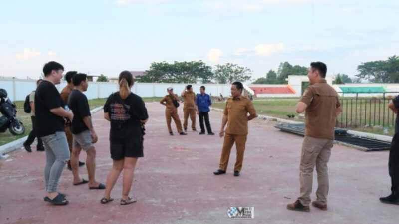 Bupati Heriyus Tinjau Venue Malam Hiburan Rakyat Hari Jadi ke-24 Kabupaten Murung Raya