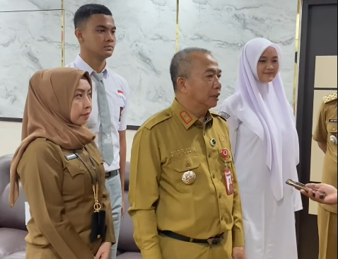 Sekda Lepas Dua Siswa Kalsel Ikuti Pelatihan Paskibraka Tingkat Nasional 2026