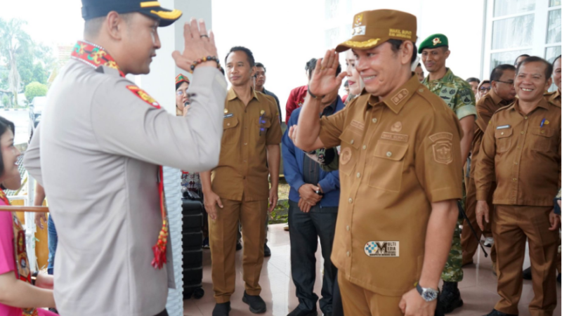 Pemkab Mura Sambut Kedatangan Kapolres Baru