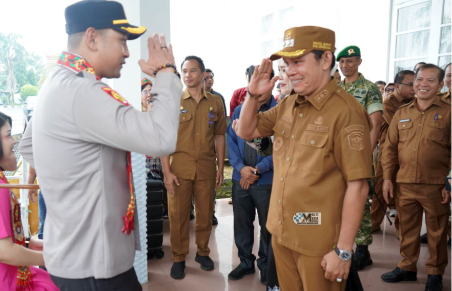 Pemkab Mura Sambut Kedatangan Kapolres Baru