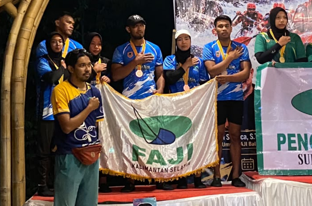 FAJI Kalsel Sabet Tiga Medali di Kejurnas Arung Jeram Bali Tahun 2026