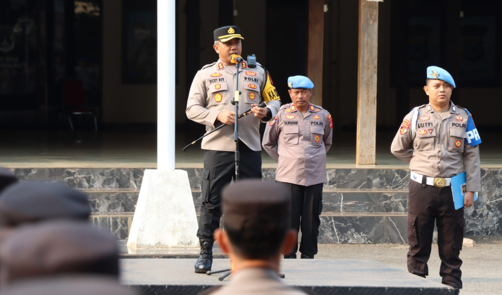 Kapolres Berharap Personil Ajak Anak Berpotensi Ikut Penerimaan SMA Kemala Taruna Bhayangkara