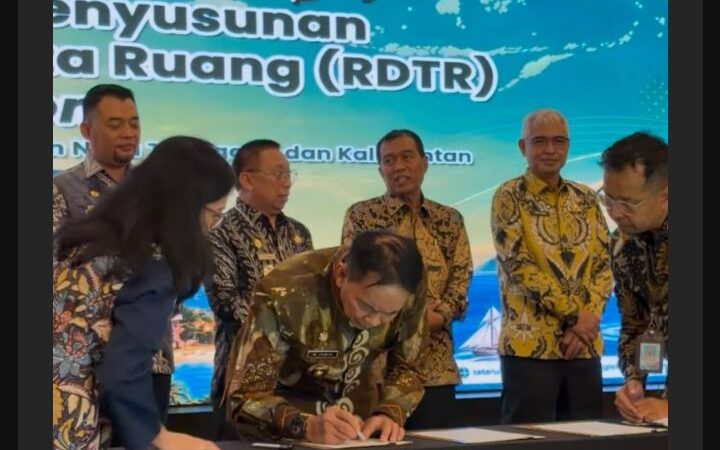 Bupati Muhammad Yamin Mengikuti Rakor Percepatan Penyusunan RDTR Region I Direktorat Jenderal ATR/BPN